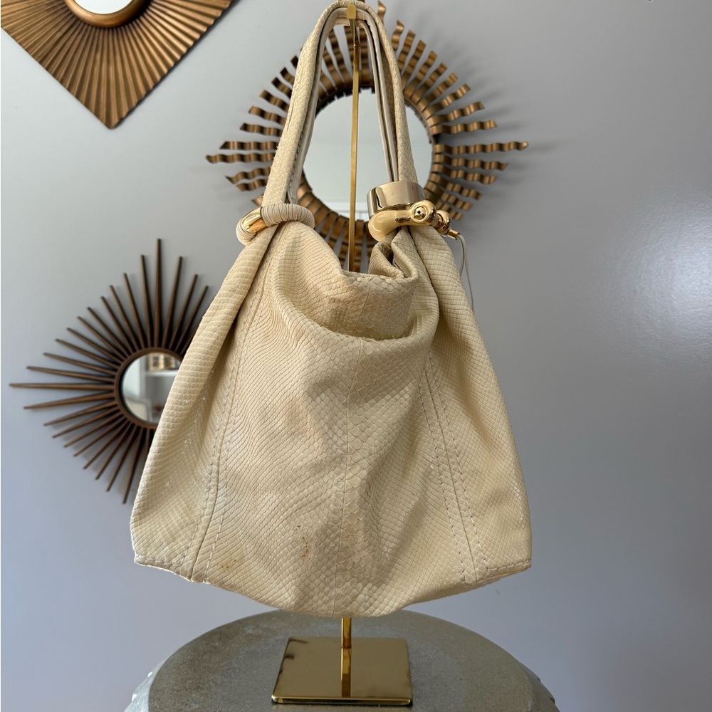 Jimmy Choo - Saba Cream Hobo Bag